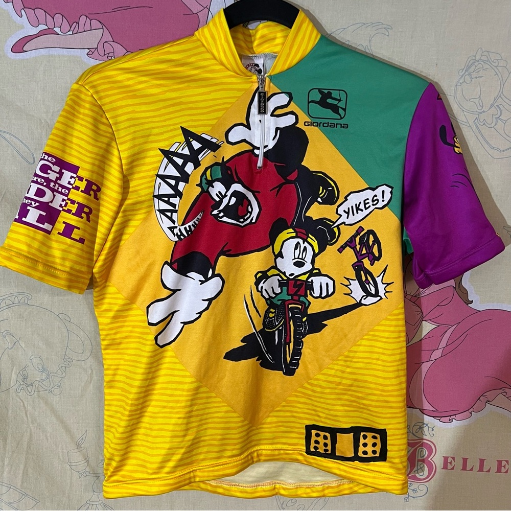 Vintage Disney Giordana ‘Big Bad Pete vs Mickey’ Cycling Jersey